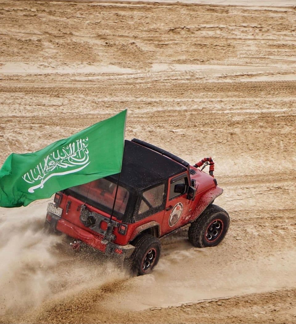 Aventure safari au milieu du lac Al-Asfar à Al-Ahsa