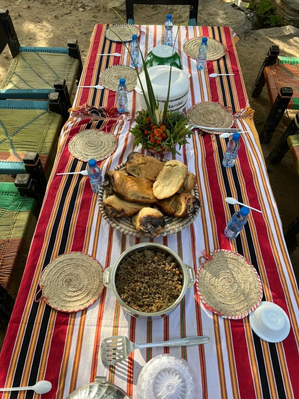 Petit-déjeuner pour cinq personnes